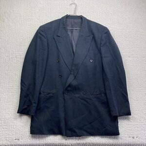 VTG Hugo Boss Zeus Akropolis Double Breasted Blazer Size 102* Wool Germany Made